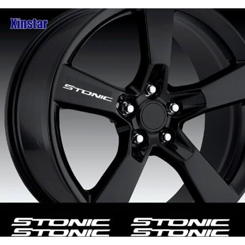 4pcs car rim sticker car windows sticker for kia stonic