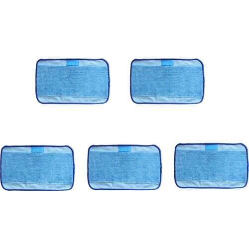 5 Pack Wet Cloth Mopping Pads Washable Reusable Replacement for IRobot Braava 321 /380 /320 /380T Cleaner Robot