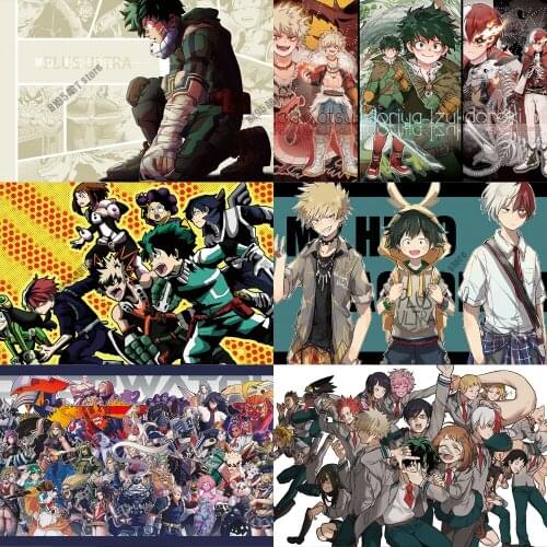 5D Diamond Painting My Hero Academia Anime Cross Stitch Kits Mosaic Diamond Embroidery Full Square Drill Kids Room Decoration