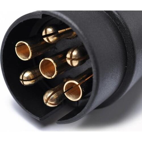 7 Pin Trailer Plug Wiring Connector 12V Tow Bar Towing Plug RV Parts