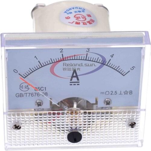 Analog Panel AMP Current Meter Ammeter Gauge Tester 85C1-A 1A 3A 5A 10A 15A 20A 30A 50A