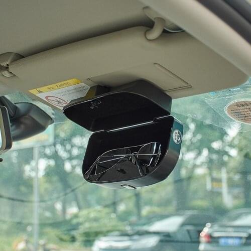 Auto Car Glasses Holder Case Auto Sun Visor Glasses Sunglasses Card Ticket Holder Clip Box