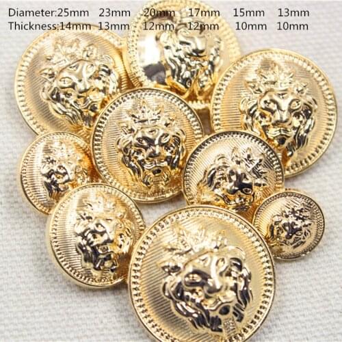 Free shipping, 20PC diameter of 13mm-25mm gold buttons, clothing accessories, shirt, coat buttons, JS255