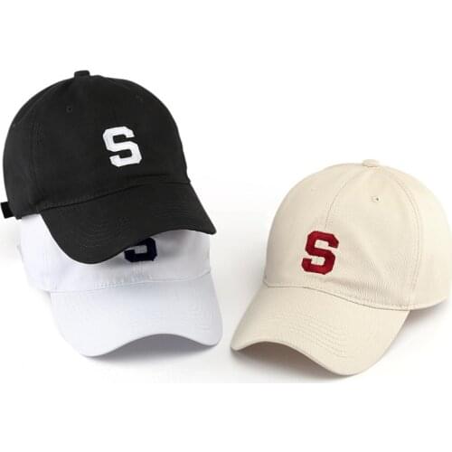 Letters S Embroidered Baseball Cap for Women Men Summer Casual Visor Hats Snapback Cap Outdoor Sports Hat Unisex Caps