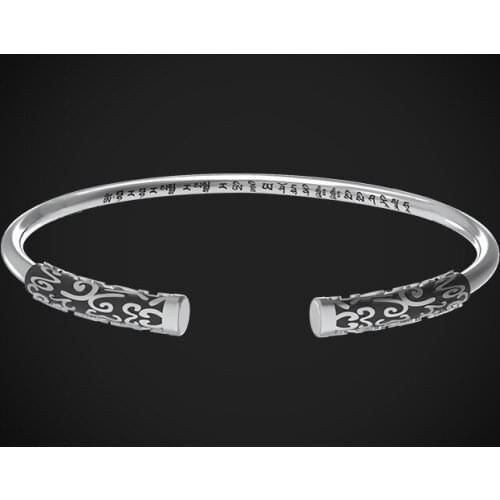 Mandala Maha pratisara Mantra Golden hoop stick Titanium steel bracelet Dharani Amulet Eliminate sinful karma have a good luck