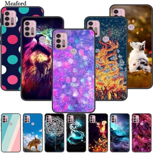 For Moto G10 G20 G30 Case Luxury Silicone TPU Soft Cover Phone Case for Moto G20 Shockproof Cute TPU Bumper Fundas Coque XT2129