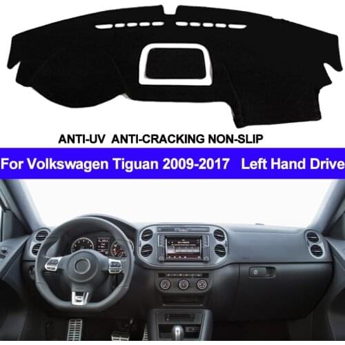 TAIJS Car Dashboard Cover For Volkswagen VW Tiguan 2009 - 2014 2015 2016 2017 Dash Mat Dash Pad DashMat Carpet ANti-UV NON-Slip