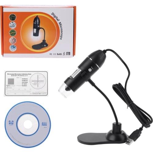 Digital USB Microscope 1000X Magnifier Protable Endoscope Microscope with Stand L4MB