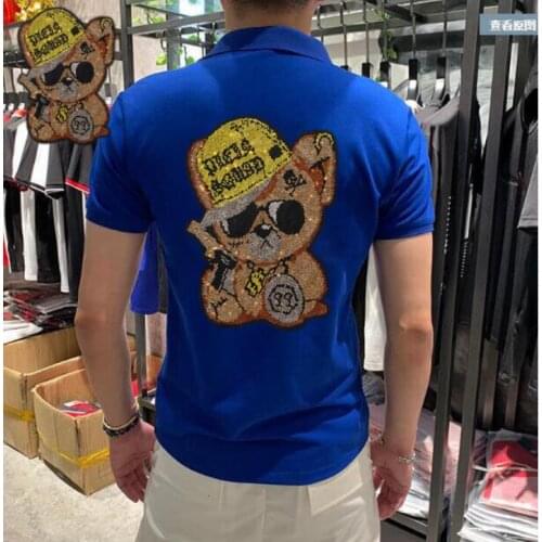 Drop shipping Brand Mens Polo Shirts Male Tops Plus Size asian size M-4XL Brand Mens Polo Shirts Hot drill