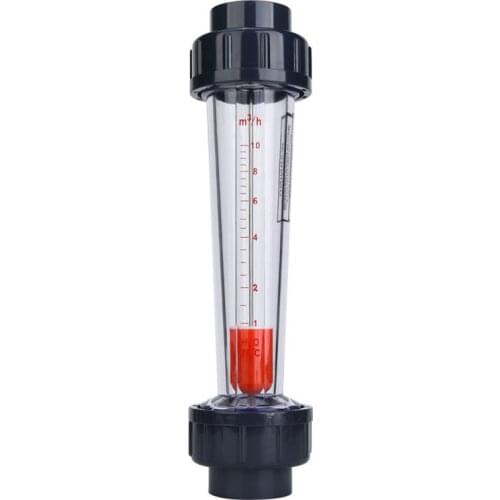 LZS-32 Plastic Tube Flowmeter Liquid Flow Rate Gauge Water Rotameter Flow Measuring Instruments Water Testing Meter Tube 40mm