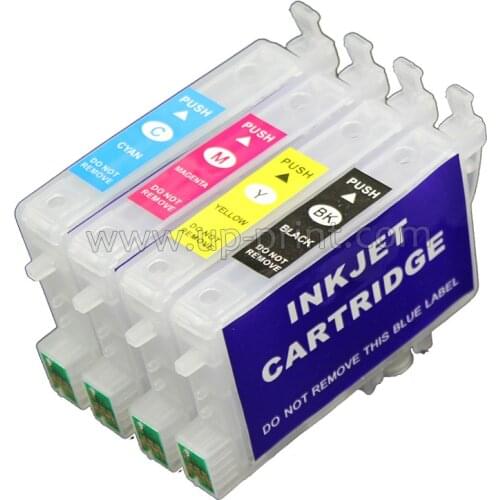 T0631 0632 0633 0634 refillable ink cartridge for Epson C67/C87/CX3700/CX4100/CX4700/5700F/7700 printer with ARC chip