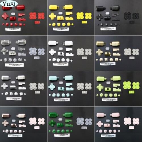 YuXi Replacement ABXY L R D Pad Cross Button Full Button Set For Nintend DS Lite For NDSL Console Buttons Kit& Conductive Rubber