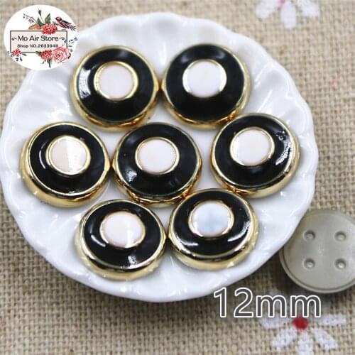 50pcs 12mm round Buttons Home Garden Crafts Cabochon Scrapbooking DIY Accessories