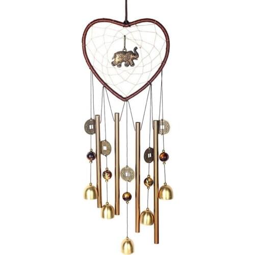 New Elephant Wind Chimes Outdoor/Indoor,Catcher Metal Bell Wind Chimes Mom for Garden, Yard, Patio, Home, Room, Window Decor