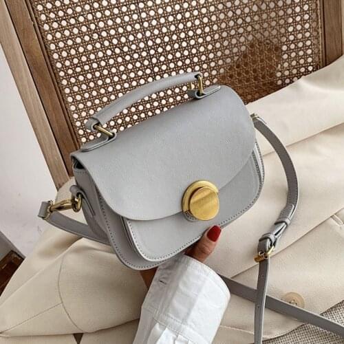 Solid Color Small Pu Leather Handbags Luxury Shoulder Bags For Women 2020 New Female Fashion Simple Crossbody Bags Female Totes