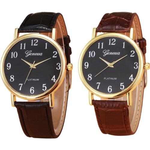 Wholesale Retro Design Leather Band Analog Alloy Quartz Wrist Watch