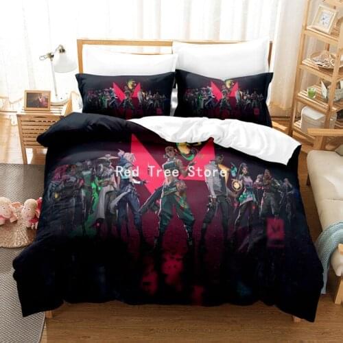 Game Series Cartoon Anime Bedding Set 2/3pcs Teens Boy Duvet Cover with Pillowcase Twin Full Queen King Size Printed Drop Ship