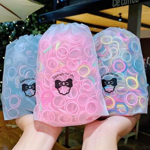 2cm3cm100pcsnon-disposable rubber band for babies, infants and children, small hair ties, hair ropes
