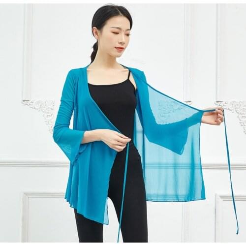 Adult Mesh Oriental Latin Belly Dance Top Transparent Blouse Shirt Costume for Sale Women Dancing Clothes Dancer Wear Clothing