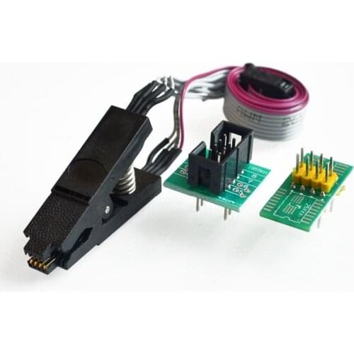SOIC8 SOP8 Test Clip For EEPROM 93CXX/25CXX/24CXX In-Circuit Programming On USB Programmer TL866CS TL866A EZP2010 Download Robot