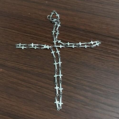 Jewelry on the neck cross necklace womens stainless steel chain necklace chain choker gifts for female Accessories 2020 punk