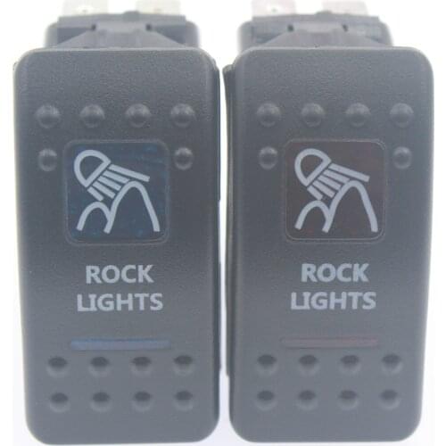 IP68 Waterproof 24V/10A,12V/20A LED OFF-ROAD Car Bus Marine Push Button Rocker Toggle Switch ROCK LIGHTS