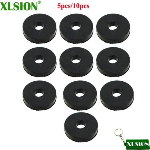 XLSION 5pcs/10pcs Rubber Seat Strut Mount Grommet Vibration Puck For Go Kart Racing Bumper Bushing Cart Body Kit