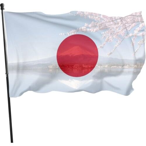 Japan Mount Fuji Cherry Blossom flag for decoration 90x150cm
