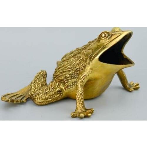 YM 1015 Pure copper frog frog, Golden Toad