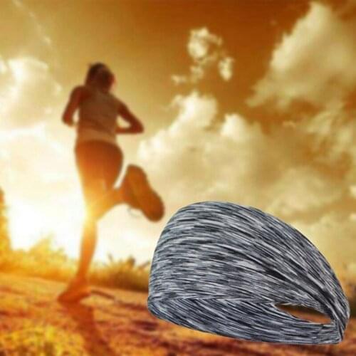 1Pc New Sports Hairband Yoga Sweat Band For Women Men Running Fitness Headband Fashion Elastic Turban Solid Color Hairband