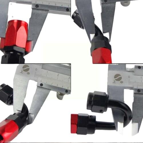 AN 4/6/8/10/12 Hose Ends Fitting Aluminium AN Fittings Oil End Fuel/Swivel Reusable Hose Adapter 0/45/90/180 Fitting Degree T3O7