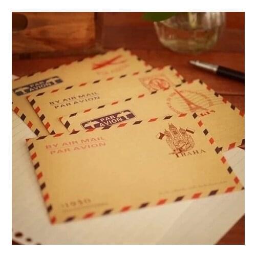 4 bags/lot ( 40 pcs) Mini Retro Vintage Paper Envelope Fashion Cute Kawaii Korean Stationery Wholesale Free shipping