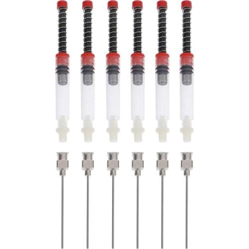 6Pcs Fountain Pen Ink Cartridge Converter Filler Ink Pen Syringe Devices