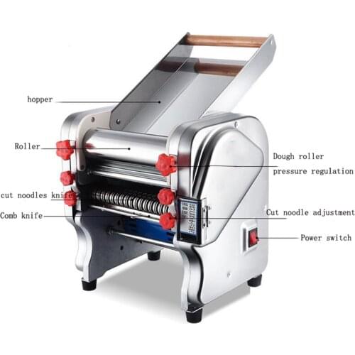 Household noodle pressing machine Stainless steel electric small noodle machine Multifunctional commercial noodle rolling