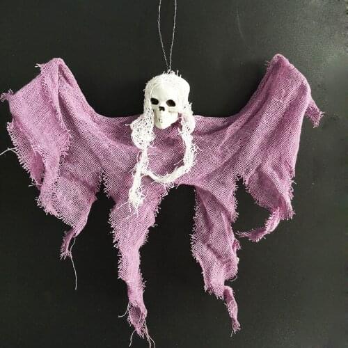 Skull Hanging Ghost Horror Halloween Decorative Props for Haunted House Secret Room Courtyard Decoration HY99