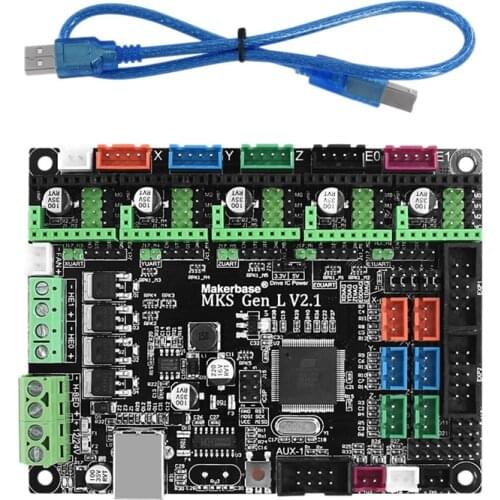 3D Printer Parts MKS GEN-L V2.1 Control Board Open Source Marlin Compatible Ramps1.4 for 2004 LCD12864LCD Accessories