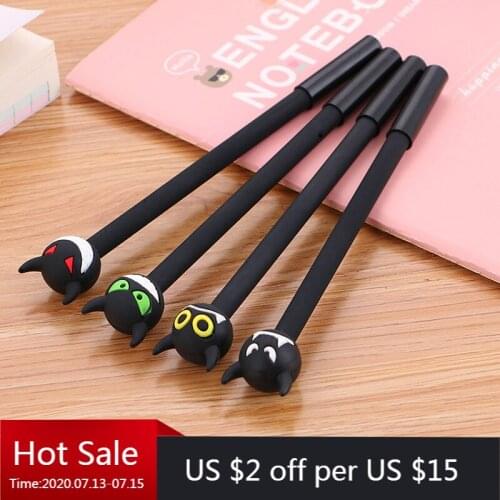 40pcs Creative Gel Neutral Pen Lovely Learning Stationery Cartoon Pen Kawaii Stationary for School Supplies Wholesale Gifts