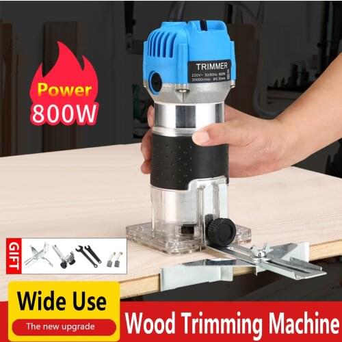 EU UK US Plug Woodworking Electric Trimmer Wood Milling Engraving Slotting Trimming Machine Carving Machine Router Wood