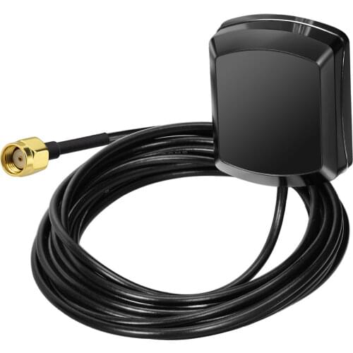 Superbat 1575.42MHz GPS Antenna with RP-SMA Plug Connector for Car Vehicle Receivers Booster