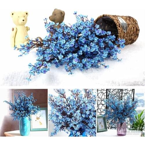 4pcs Fake Flowers Wedding Party Decoration Artificial Gypsophila Flower Simulation Plant Bride Bouquet for Home Garden Decor