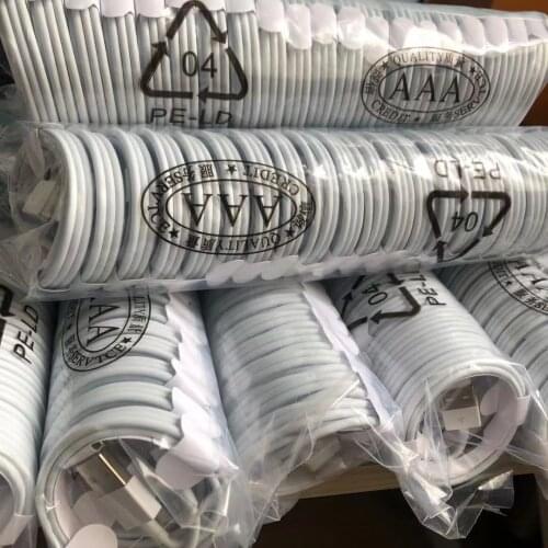 100pcs/lot 1mUSB Cable For cable Xs max Xr X 8 7 6 plus 6s 5 charging cables mobile phone charger cord Features: 100% brand ne