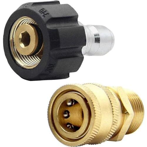 High Pressure Washer Adapter Set Quick Connect Kit, Metric M22-15mm, TWIS292