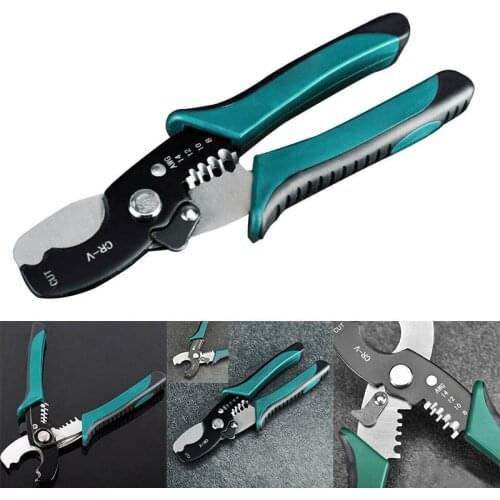 Multi Tool 8inch Wire Stripper Cable Cutting Scissor Stripping Pliers Cutter New