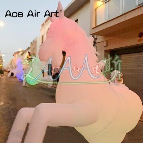 Ace Air Art customized running inflatable colorful LED horse costume Performing costumes for event/festival parade