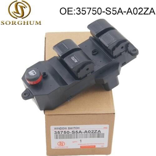 35750-S5A-A02ZA New Master Electric Power Window Switch Button For For 2001-2005 Honda Civic