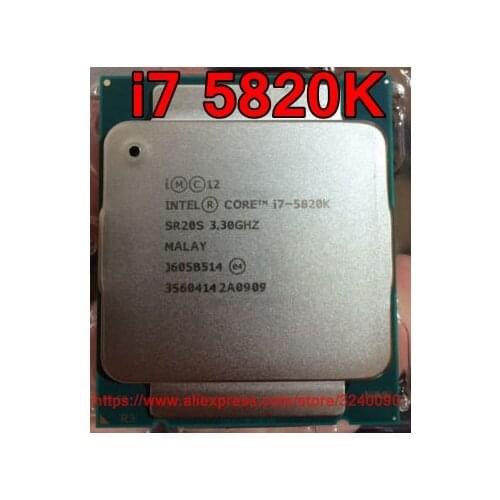 Original Intel CPU CORE i7 5820K Processor i7-5820K 3.30GHz 15M 6-Cores Socket2011-3 free shipping