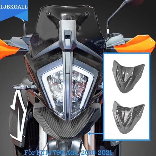 Front Nose Beak Extension Cover Extender Protector For KTM 790 Adv 2019-2021 2020 Motorcycle Frame Fairing Cowl Fender