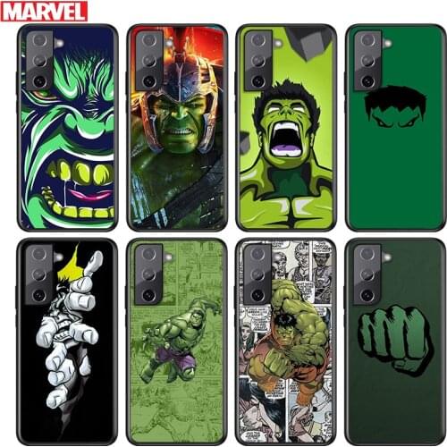 Hulks Avengers For Samsung Galaxy S21 S20 FE S10e S10 S9 S8 S7 S6 Ultra Plus Lite 5G Edge Black Soft Phone Case