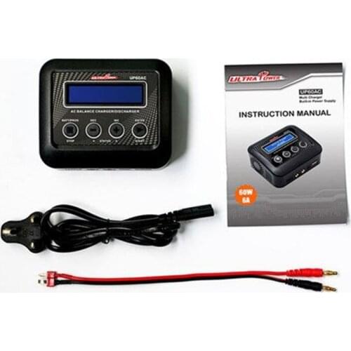UltraPower UP60AC 60W USB 5V/2.1A Multi-Chemistry AC 100-240V Balance Charger 2-4 / 6-8 cells for LiPo/LiFe/NiCd/NiMH battery