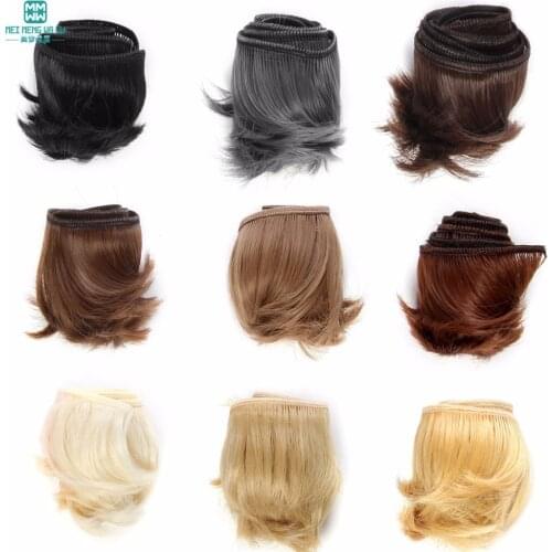 1pcs 5cm*100cm Short volume wigs/hair for doll 1/3 1/4 1/6 bjd doll DIY hair